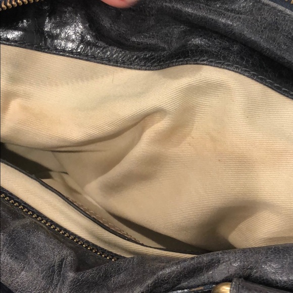 Chloe Vintage Leather Bay Bag -Blue - Picture 9 of 12